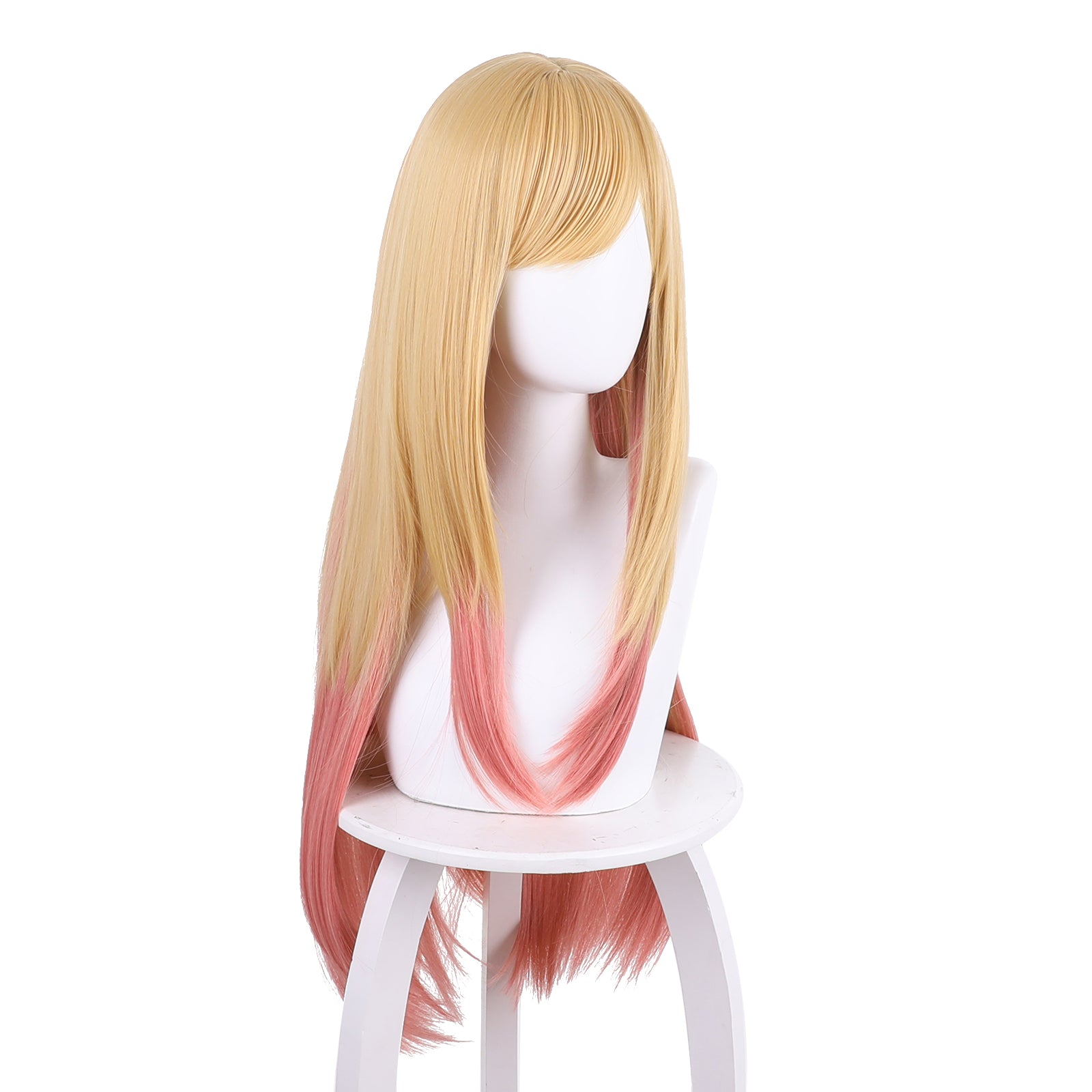 Rulercosplay Anime My Dress-Up Darling Kitagawa Marin Yellow gradient Pink Long Cosplay Wig