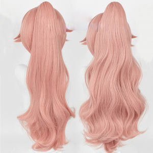 Rulercosplay Anime League of Legends Miss Fortune Pink Long curly Cosplay Wig