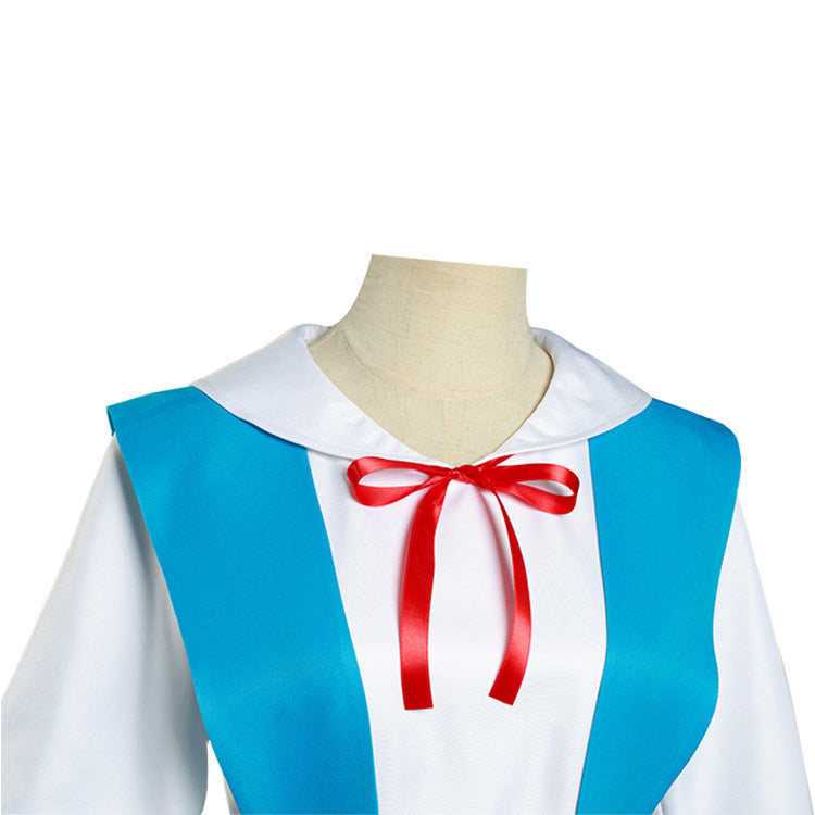 Rulercosplay Anime Neon Genesis Evangelion Ayanami Rei, Asuka Langley Soryu Student uniform Cosplay Costume
