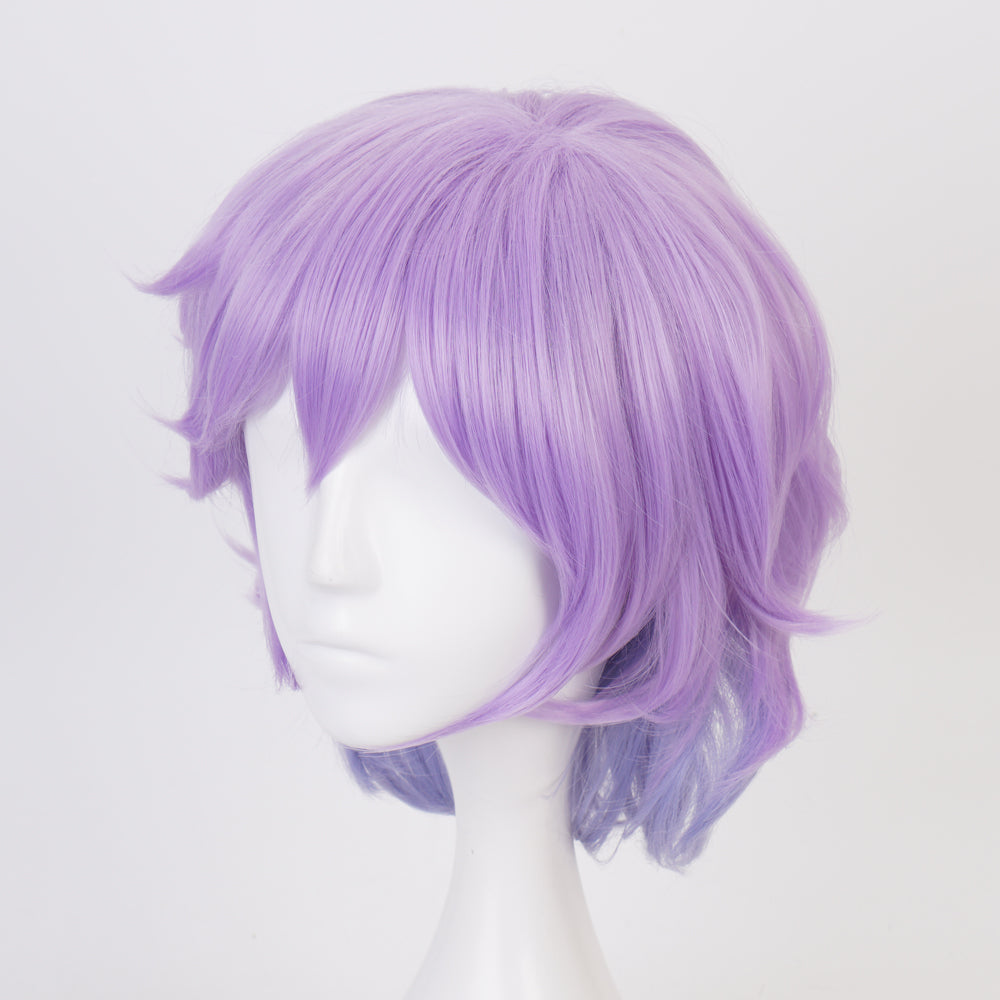Rulercosplay Twisted Wonderland Epel Purple Short Cosplay Wig