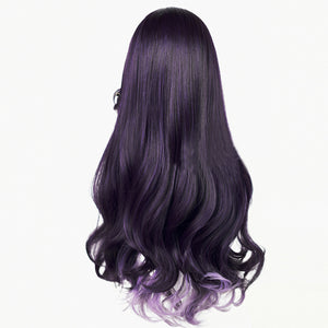 Rulercosplay Anime Virtual vtuber Scarle Yonaguni Black Purple Long Cosplay Wig