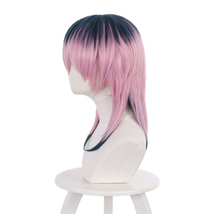 Rulercosplay Anime Tokyo Revengers Haitani Rindou Dark blue and pink Medium Cosplay Wig