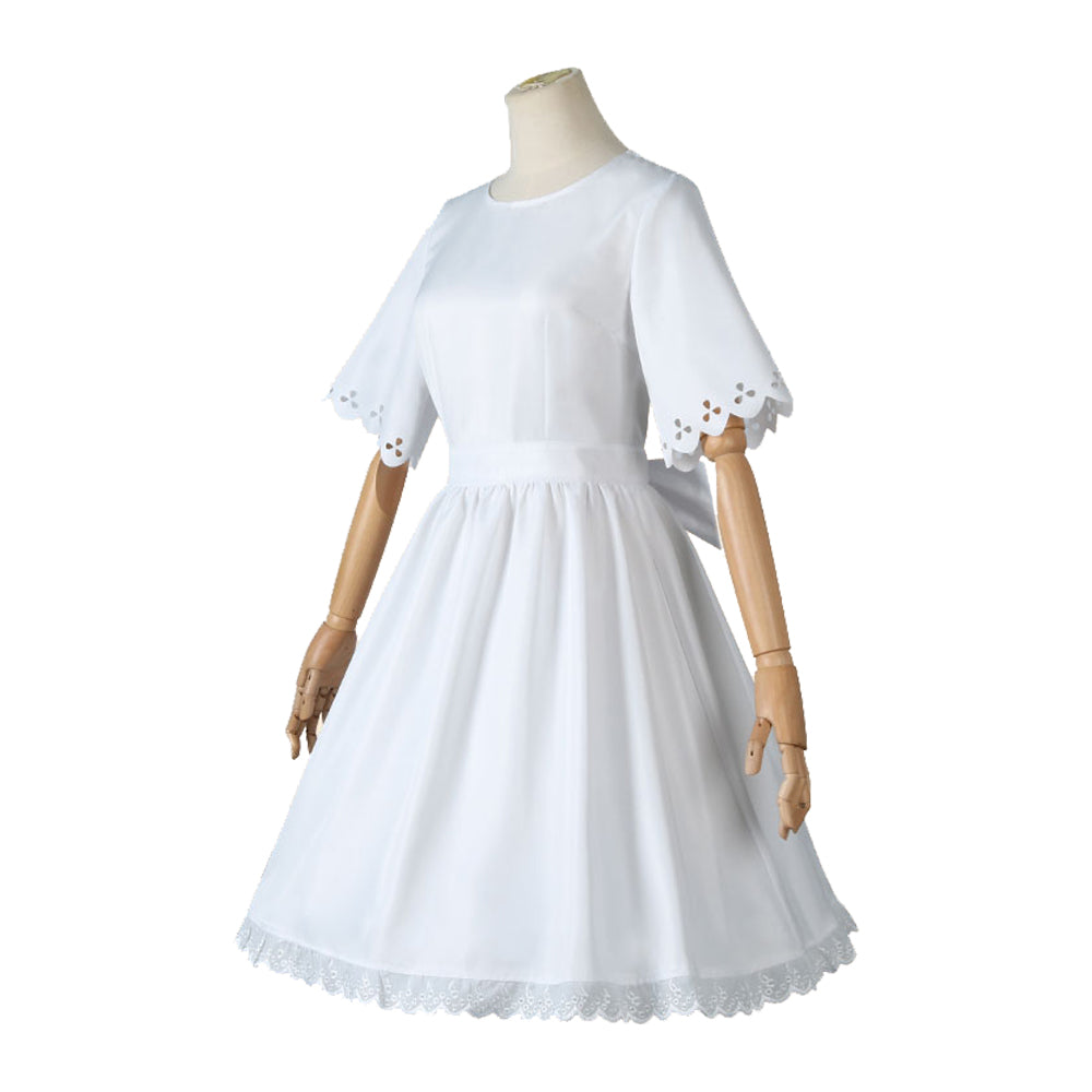 Rulercosplay Anime SPY x FAMILY Anya Forger White Daily Dress Cosplay Costume