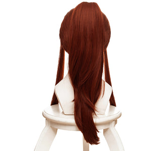 Rulercosplay Anime Overwatch Brigitte Lindholm Reddish brown Long Cosplay Wig