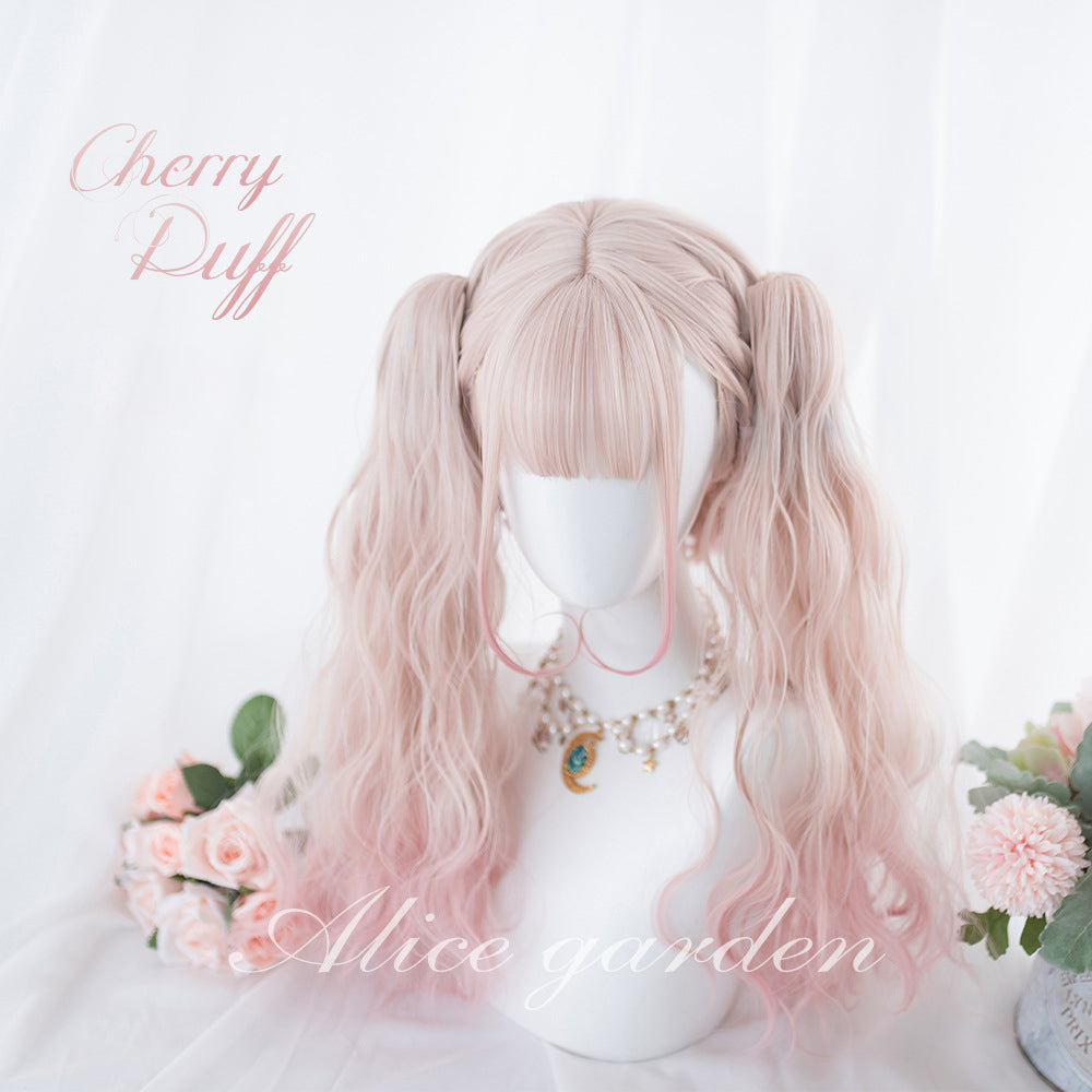 Rulercosplay Rainbow Candy Wigs Pink Short Lolita Wig