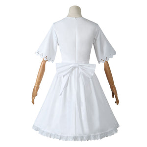 Rulercosplay Anime SPY x FAMILY Anya Forger White Daily Dress Cosplay Costume