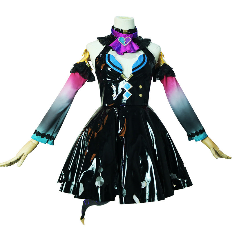 Rulercosplay Vocaloid Miku Little devil Black dress Cosplay Costume