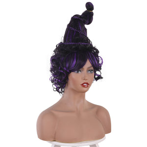 Rulercosplay Hocus Pocus 2 Mary Sanderson Purple Short Movie Cosplay Halloween cosplay Wig Special Wig