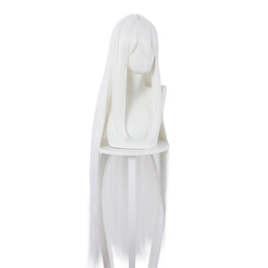 Rulercosplay Anime Re Life in a different world from zero Echidna White Long Cosplay Wig