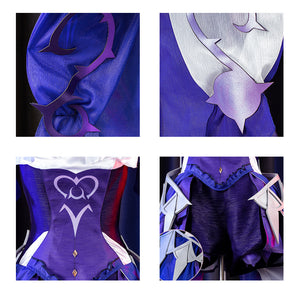 Rulercosplay Genshin Impact Fischl(Amy) Ein Immernachtstraum purple dress Cosplay Costume