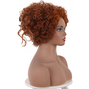 Rulercosplay Hocus Pocus 2 Winifred Sanderson heart-shaped Brown short Movie Cosplay Halloween cosplay Wig Special Wig
