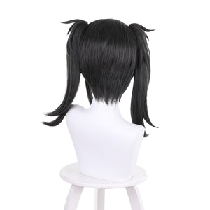Rulercosplay Anime NEEDY GIRL OVERDOSE Rain Black Medium Cosplay Wig
