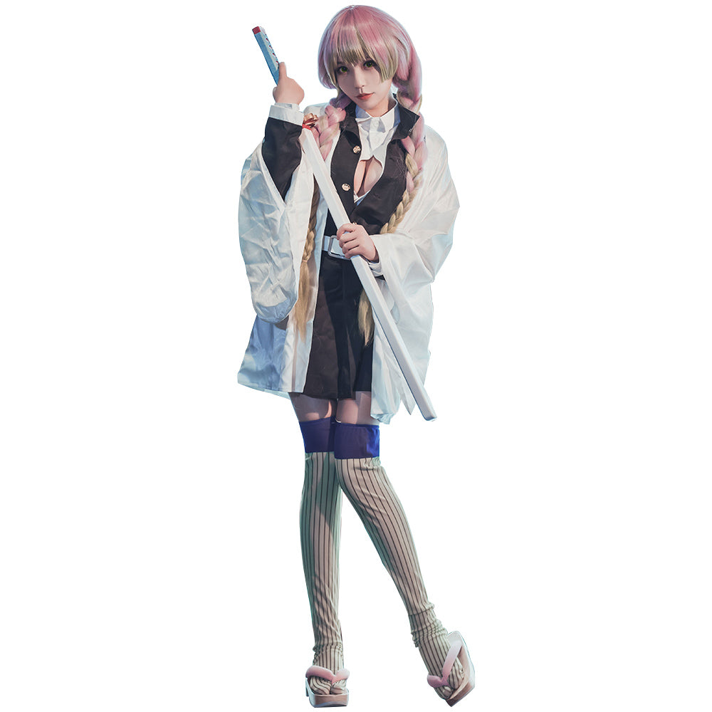 Rulercosplay Anime Demon Slayer Kanroji Mitsuri Uniform Cosplay Costume