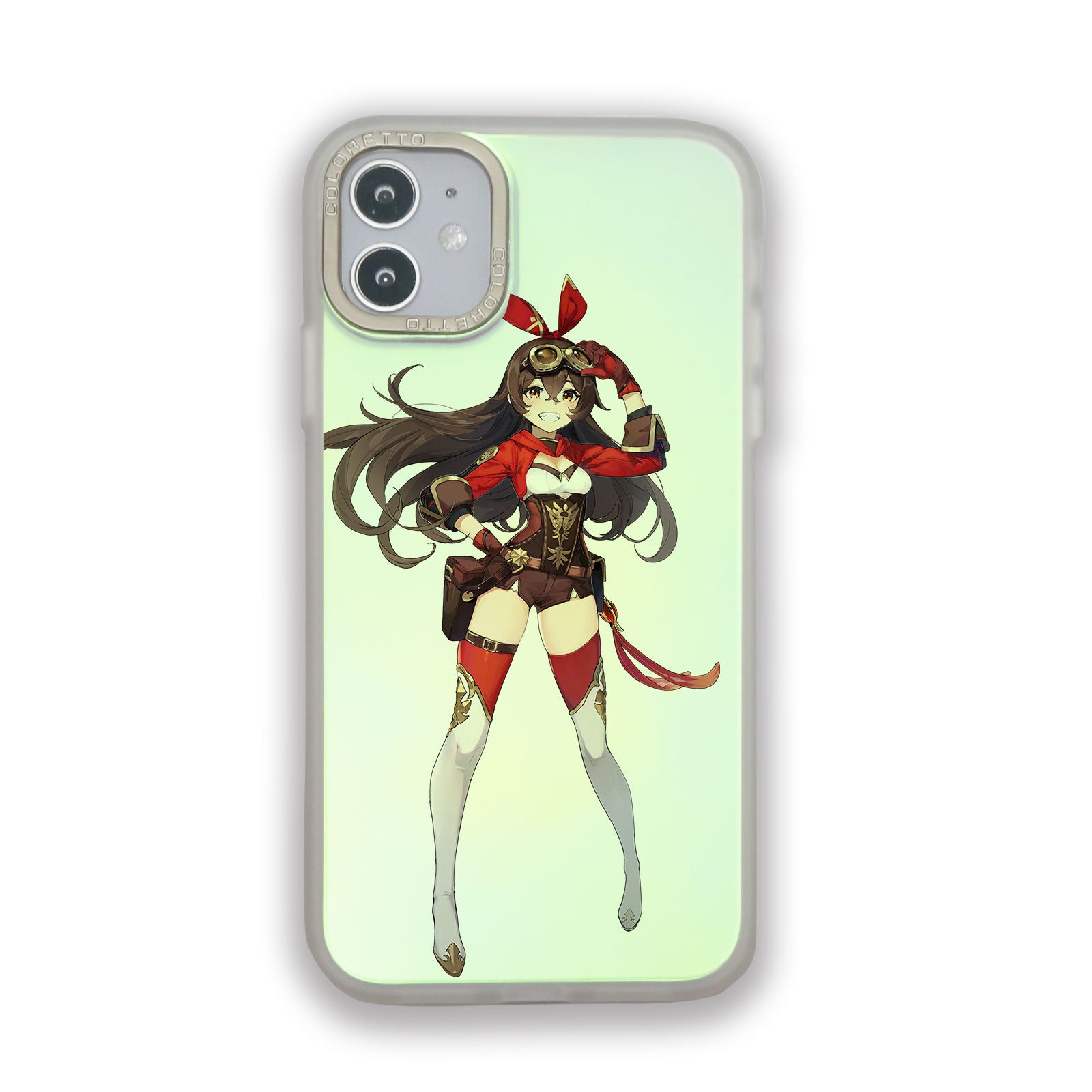 Rulercosplay Genshin impact Amber Phone Case For iphone 11 12 13 14 Anime peripheral