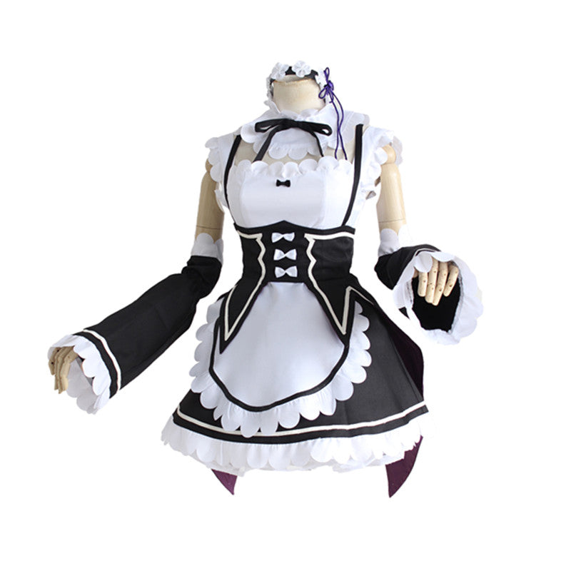Rulercosplay Anime Re Life in a different world from zero Re zero Rem/Ram Maid dress Cosplay Costume