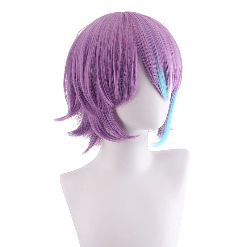 Rulercosplay Anime Project Sekai Colorful Stage feat Hatsune Miku Kamishiro Rui Purple Short Cosplay Wig