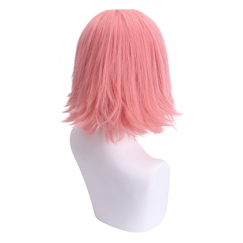 Rulercosplay Anime NARUTO Haruno Sakura Pink Short Cosplay Wig