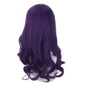 Rulercosplay Anime Neon Genesis Evangelion EVA Katsuragi Misato Purple Long Cosplay Wig