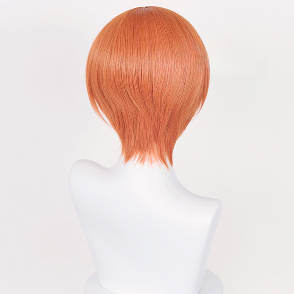 Rulercosplay Anime Love Live School Idol Project Rin Hoshizora Orange Short Cosplay Wig