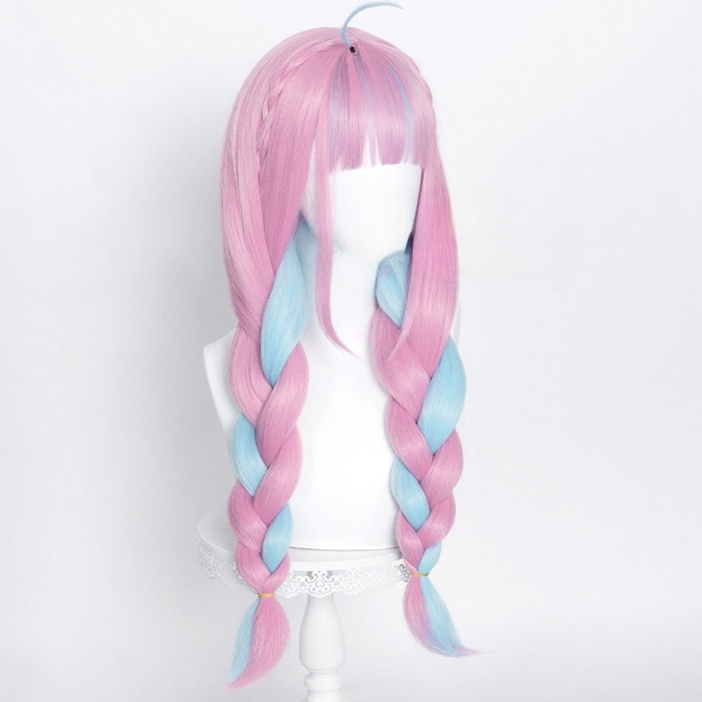 Rulercosplay Hololive Virtual Vtuber Aqua Long Pink And Blue Cosplay Wig