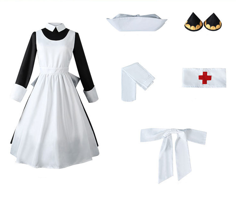 Rulercosplay Anime SPY x FAMILY Yor Forger (Thorn Princess) Maid Dress Cosplay Costume