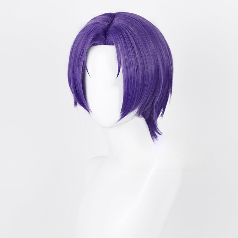 Rulercosplay Anime BLUE LOCK Mikage Reo Purple Short Cosplay Wig - Rulercosplay