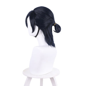 Rulercosplay Anime Cosplay Wigs for Ajiro Shinpei navy blue Cosplay Wig of Summer Time Rendering - Rulercosplay