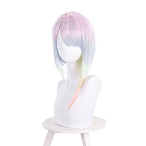 Rulercosplay Anime Cyberpunk Edgerunners Lucyna Kushinada Colorful Short Cosplay Wig(In stock) - Rulercosplay