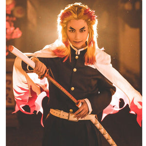 Rulercosplay Anime Demon Slayer Rengoku Kyoujurou Uniform Cosplay Costume - Rulercosplay