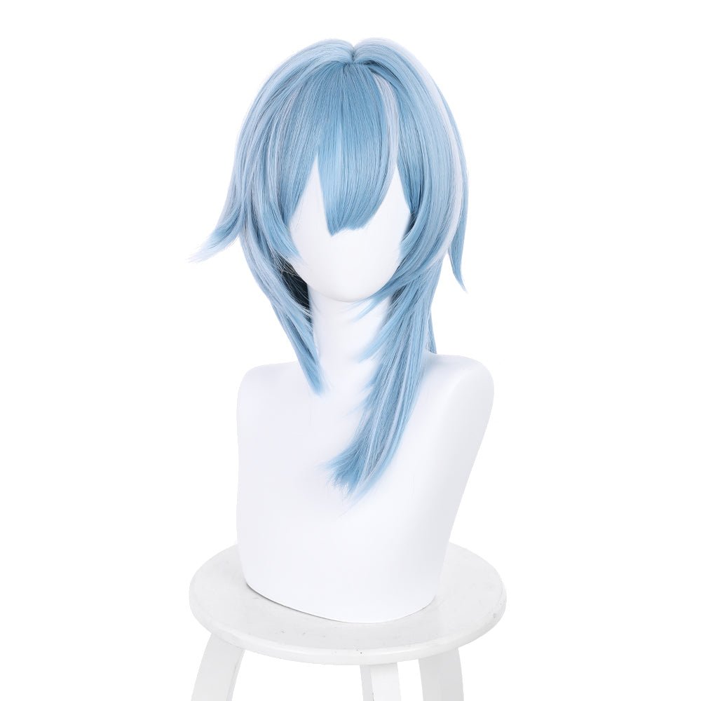 Rulercosplay Anime Genshin Impact Eula Blue Medium Cosplay Wig - Rulercosplay