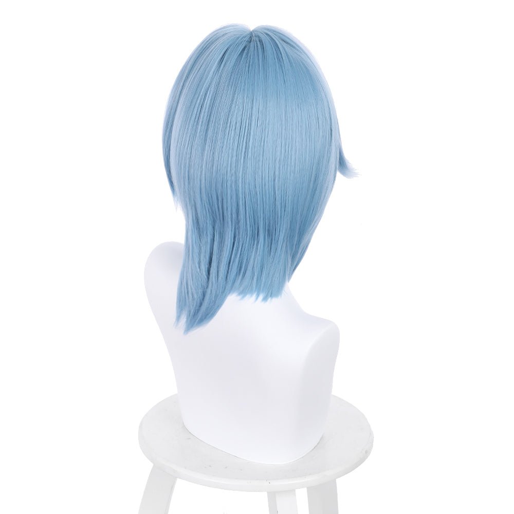 Rulercosplay Anime Genshin Impact Eula Blue Medium Cosplay Wig - Rulercosplay
