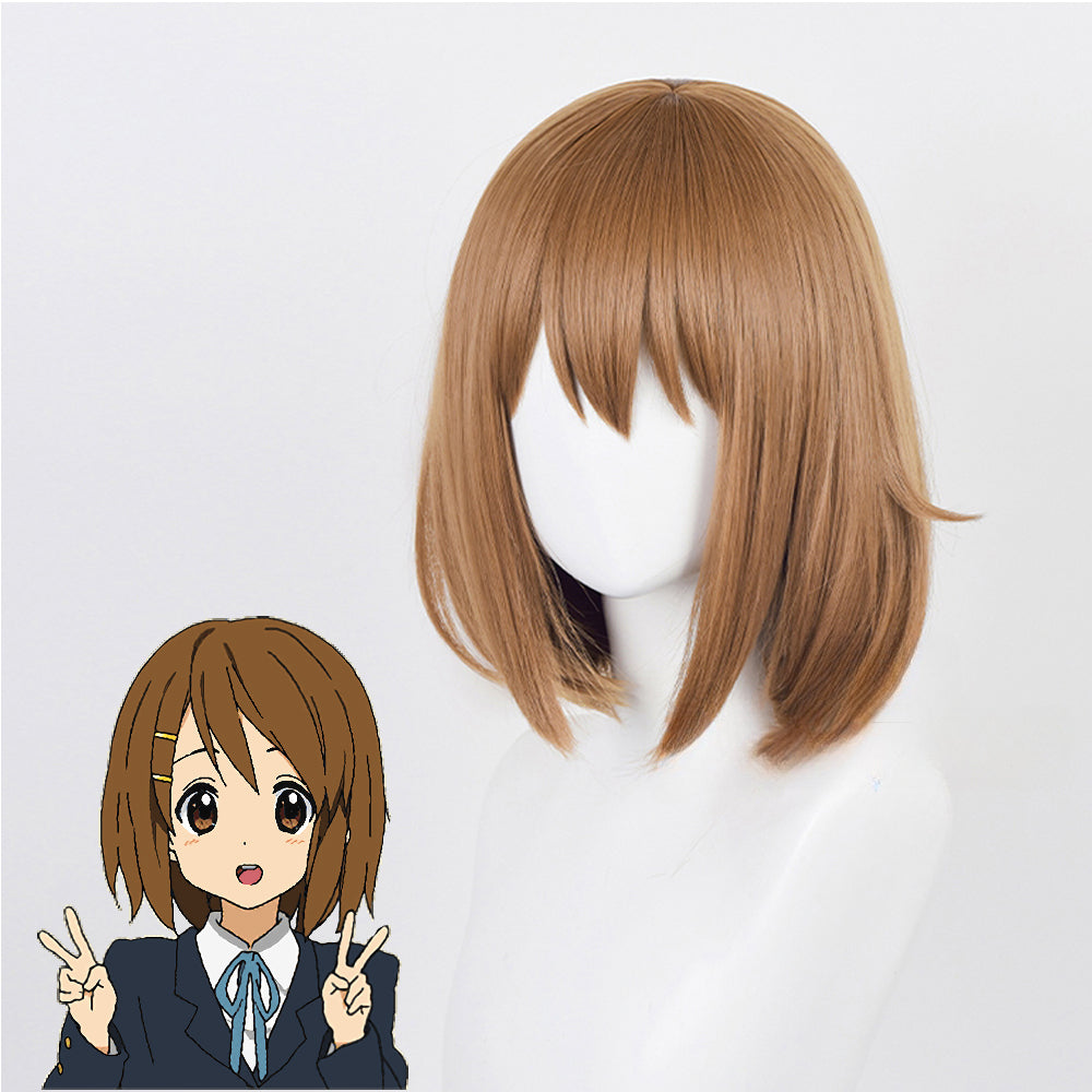Rulercosplay Anime K-ON Yui Hirasawa Brown Short Cosplay Wig